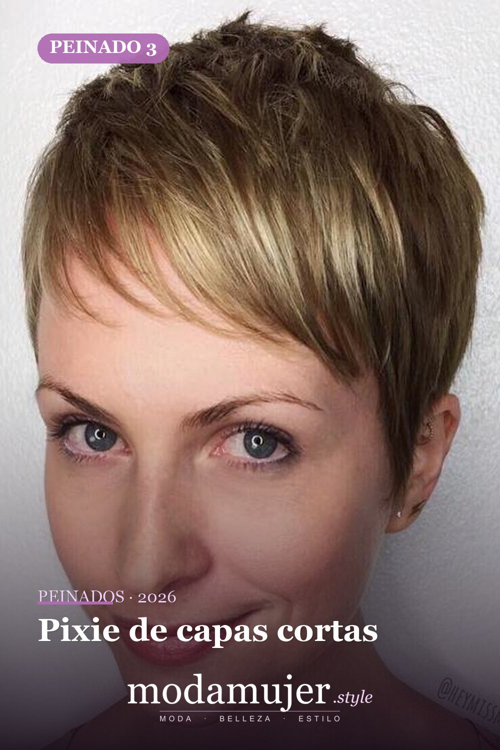 Pixie de capas cortas — 50 mejores cortes de pelo para caras largas en 2026