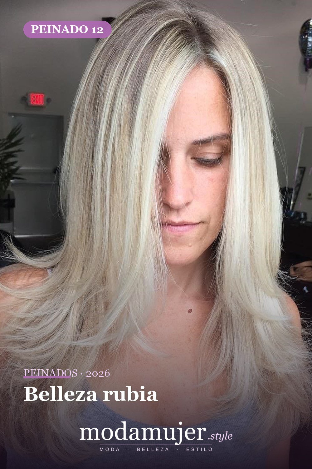 Belleza rubia — 50 mejores cortes de pelo para caras largas en 2026