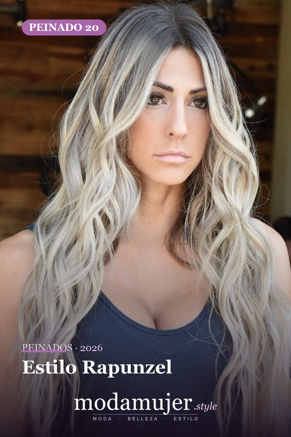 Estilo Rapunzel — 50 mejores cortes de pelo para caras largas en 2026
