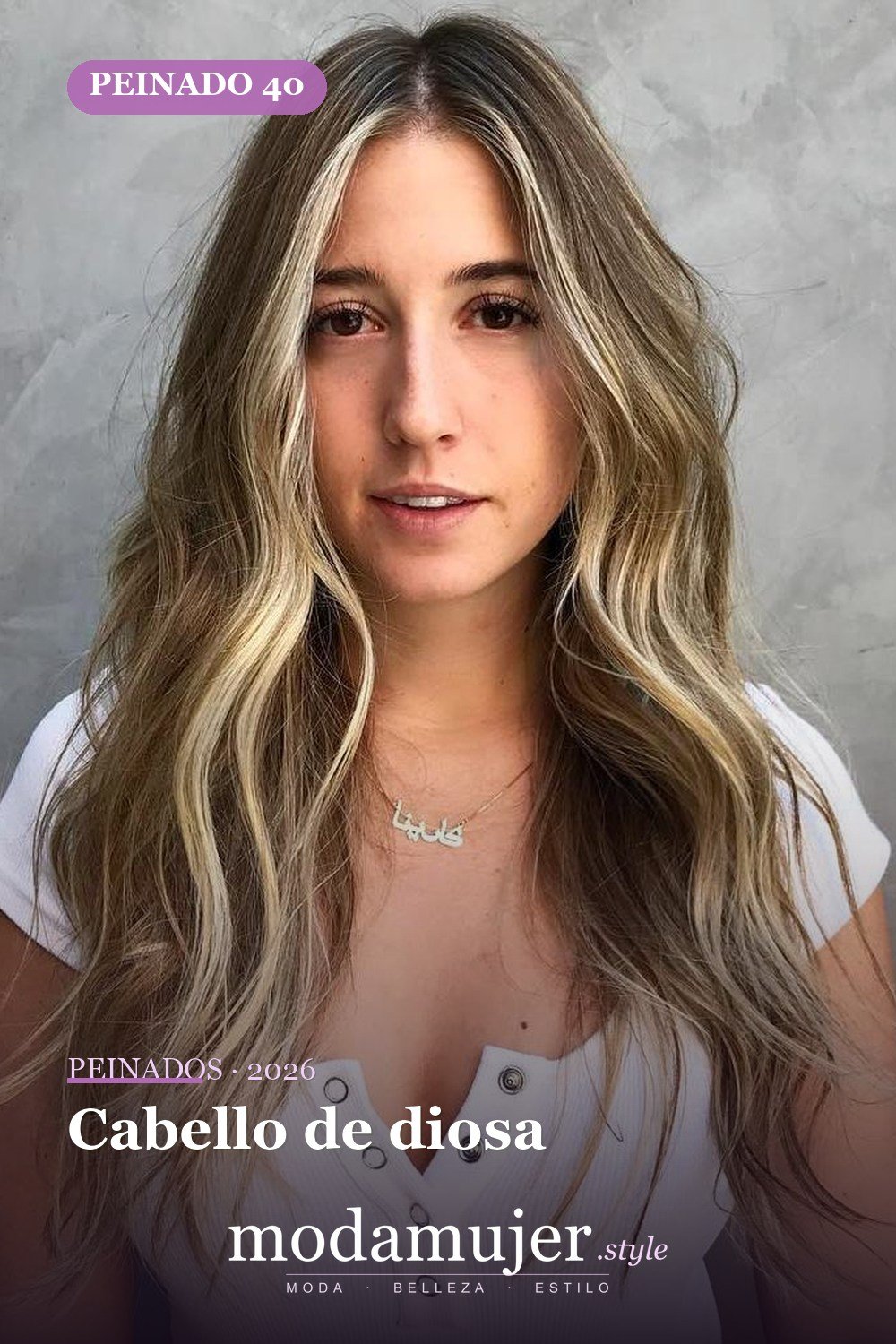 Cabello de diosa — 50 mejores cortes de pelo para caras largas en 2026