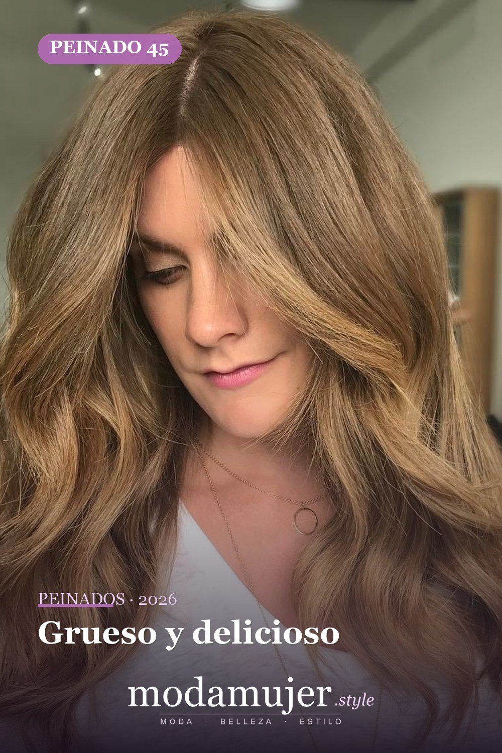 Grueso y delicioso — 50 mejores cortes de pelo para caras largas en 2026