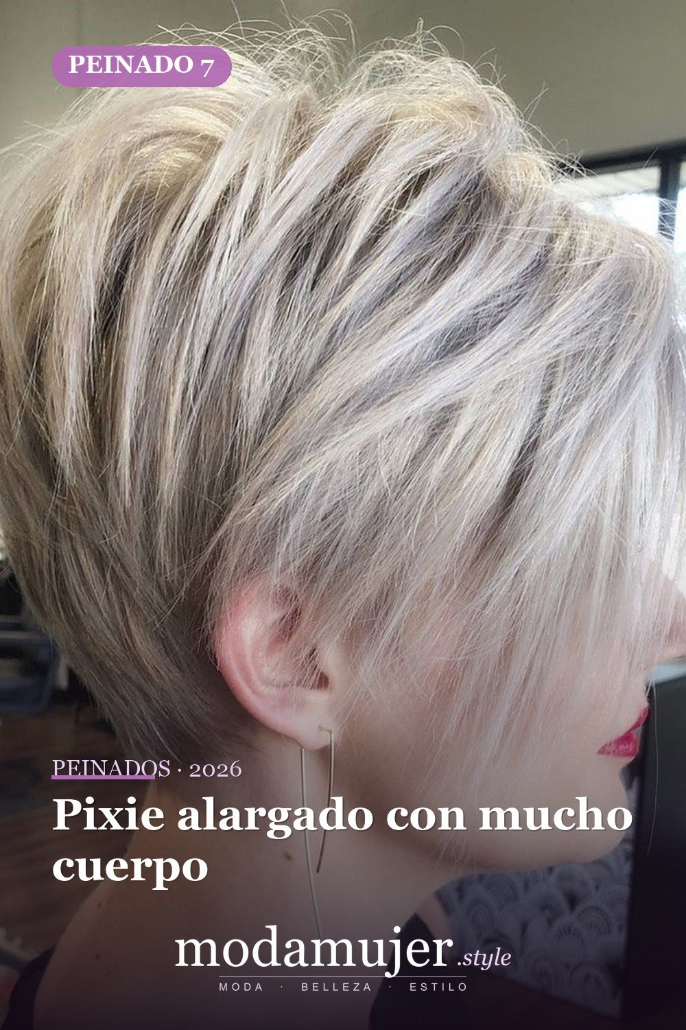 Pixie alargado con mucho cuerpo — 50 mejores ideas de cortes y peinados pixie para 2026