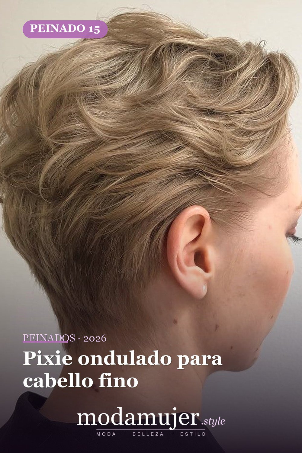Pixie ondulado para cabello fino — 50 mejores ideas de cortes y peinados pixie para 2026