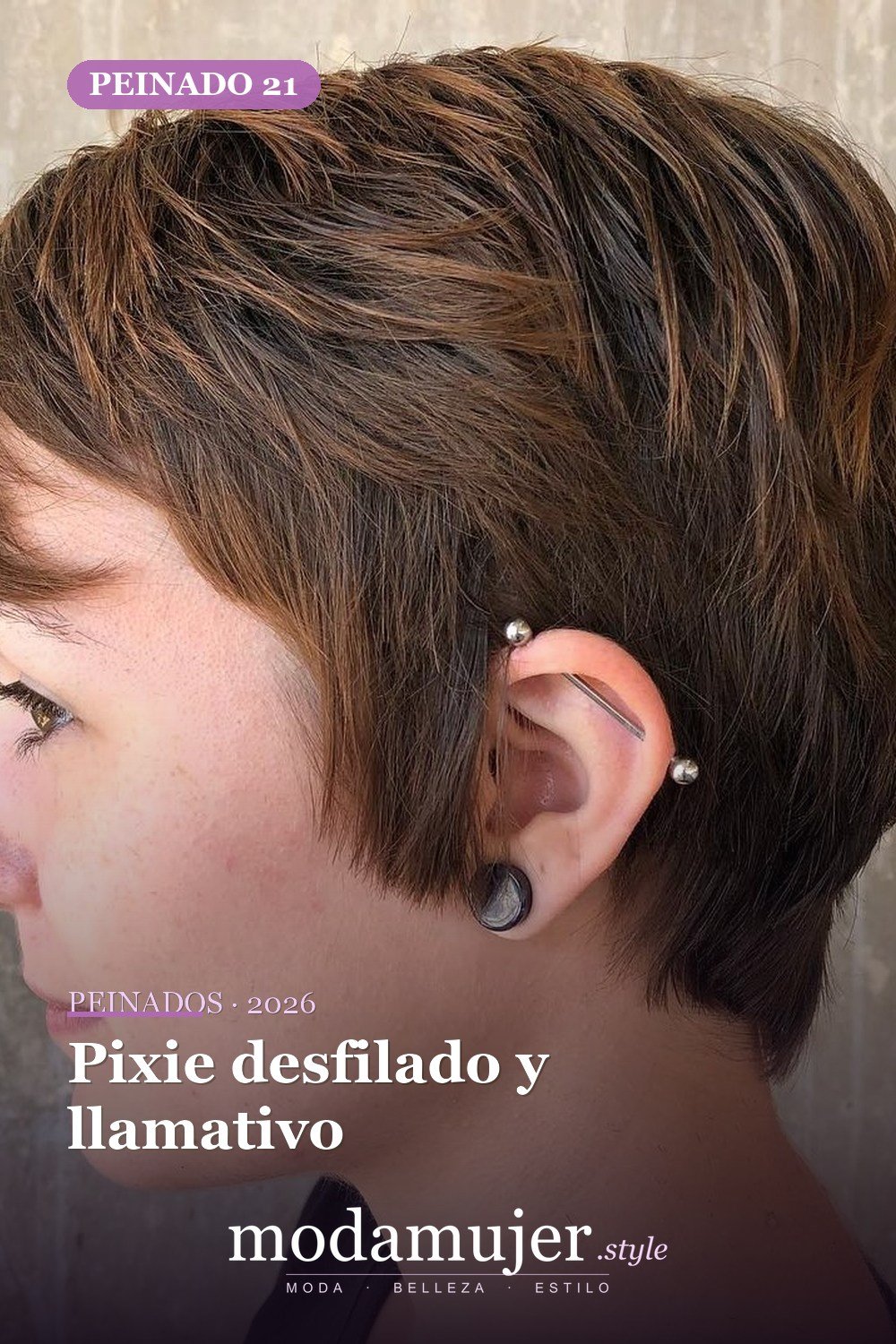 Pixie desfilado y llamativo — 50 mejores ideas de cortes y peinados pixie para 2026