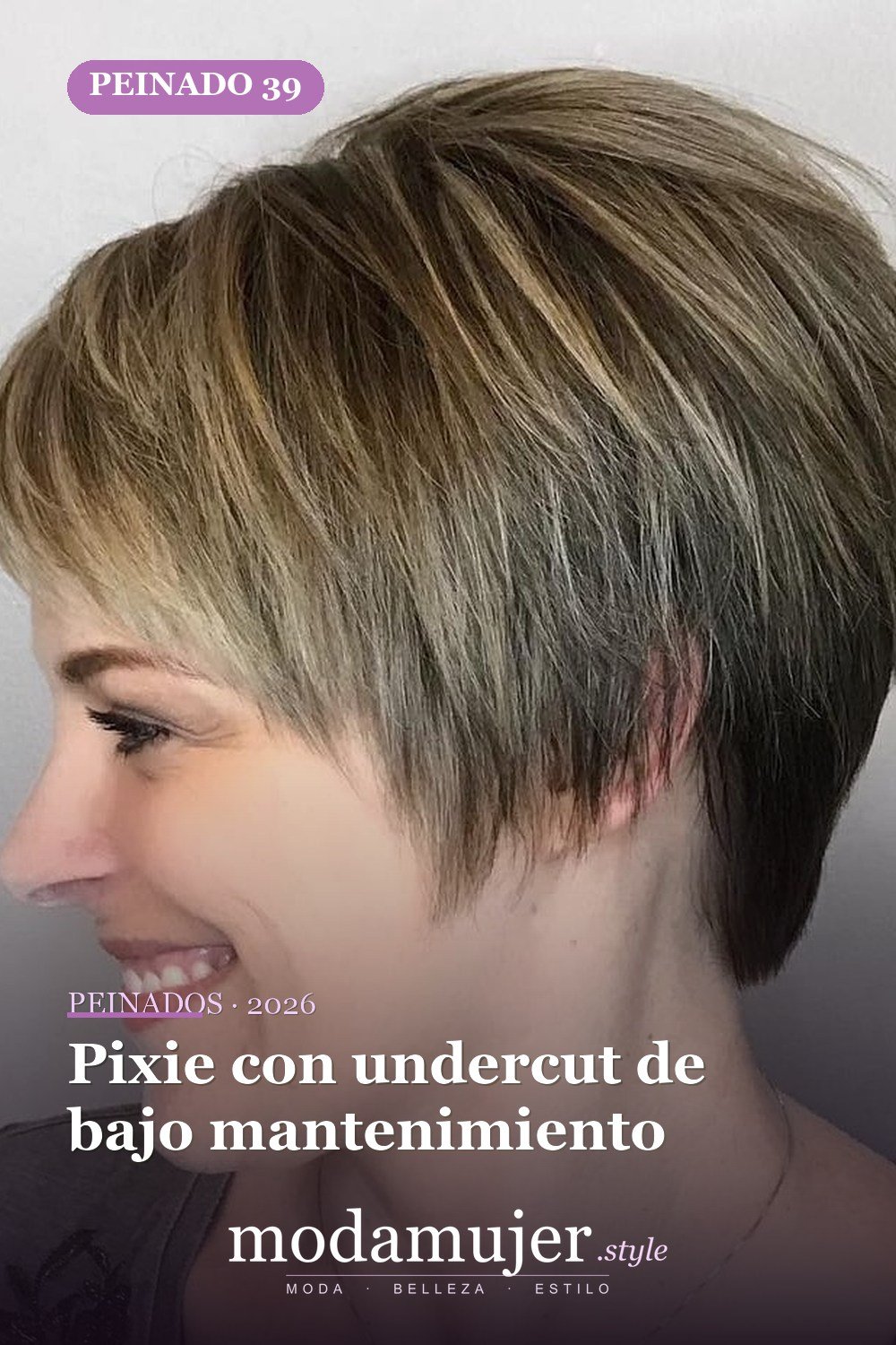 Pixie con undercut de bajo mantenimiento — 50 mejores ideas de cortes y peinados pixie para 2026