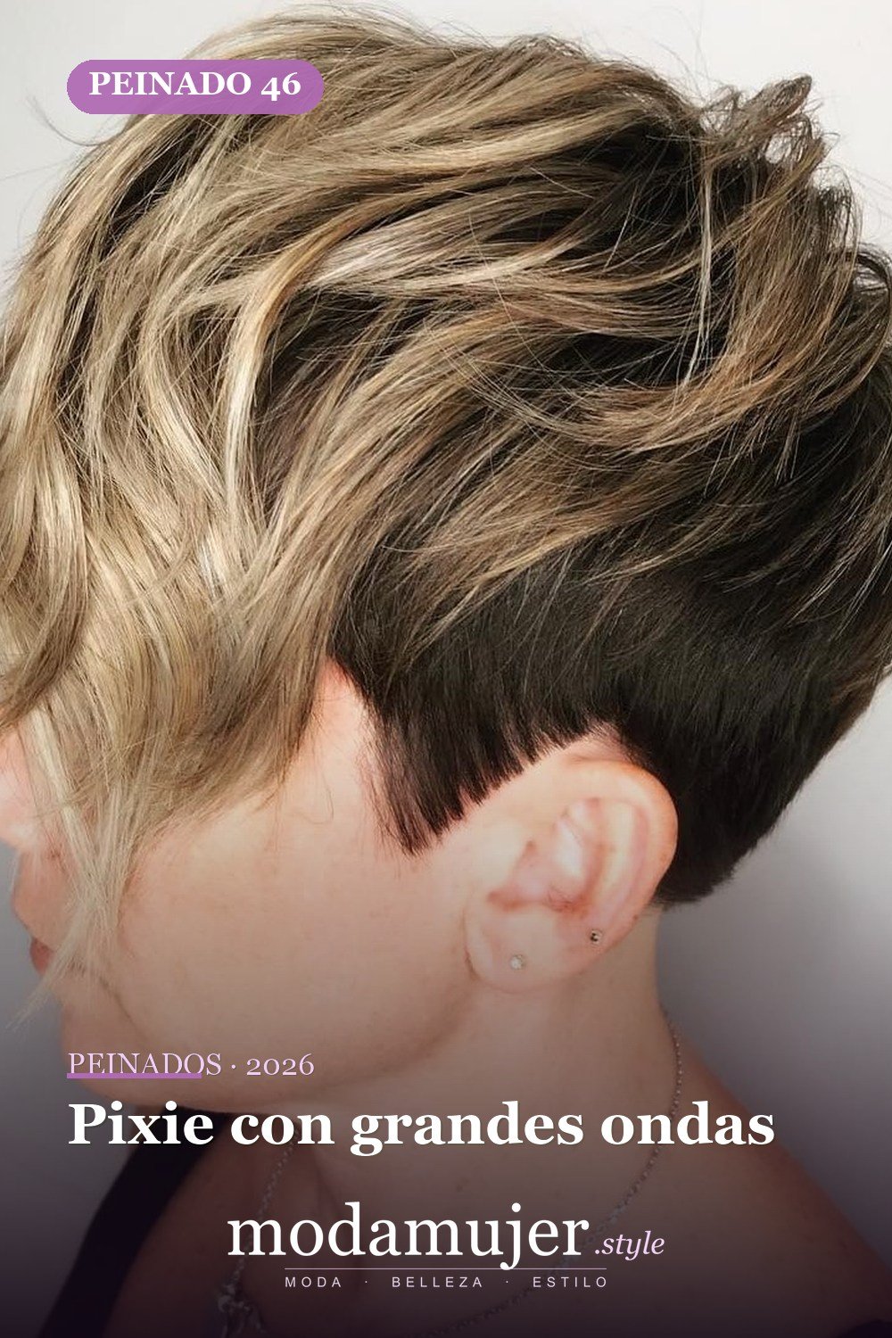 Pixie con grandes ondas — 50 mejores ideas de cortes y peinados pixie para 2026