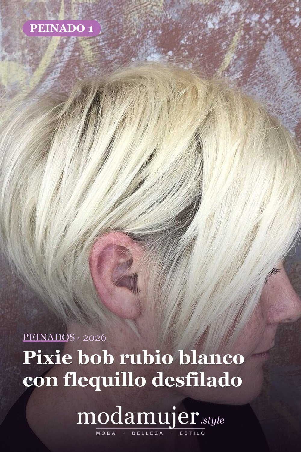 Pixie bob rubio blanco con flequillo desfilado — 50 nuevas ideas de corte de duendecillo con flequillo para la temporada actual