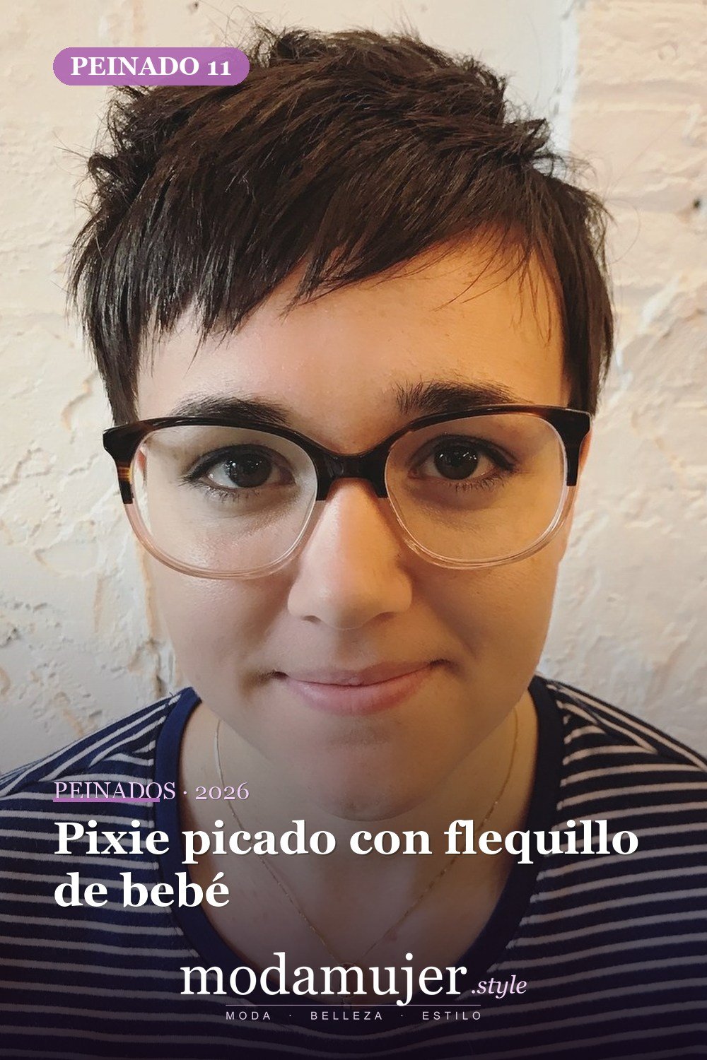 Pixie picado con flequillo de bebé — 50 nuevas ideas de corte de duendecillo con flequillo para la temporada actual