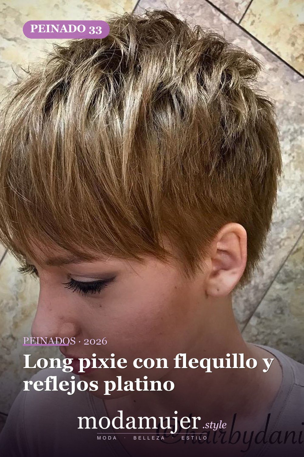 Long pixie con flequillo y reflejos platino — 50 nuevas ideas de corte de duendecillo con flequillo para la temporada actual
