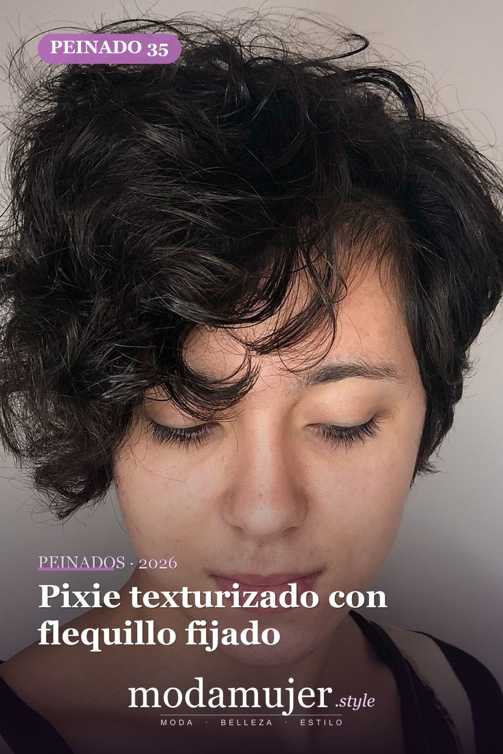 Pixie texturizado con flequillo fijado — 50 nuevas ideas de corte de duendecillo con flequillo para la temporada actual