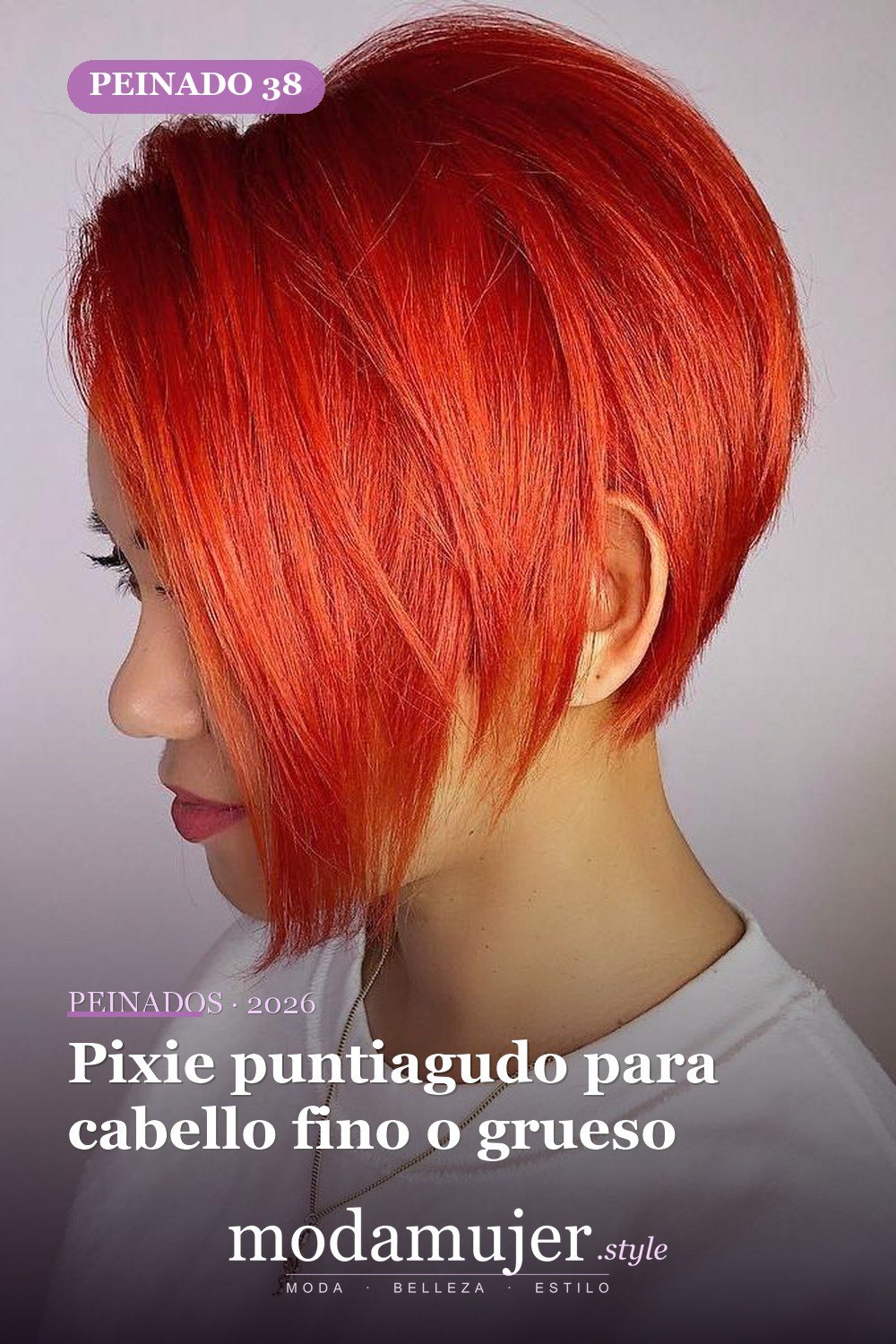 Pixie puntiagudo para cabello fino o grueso — 50 nuevas ideas de corte de duendecillo con flequillo para la temporada actual