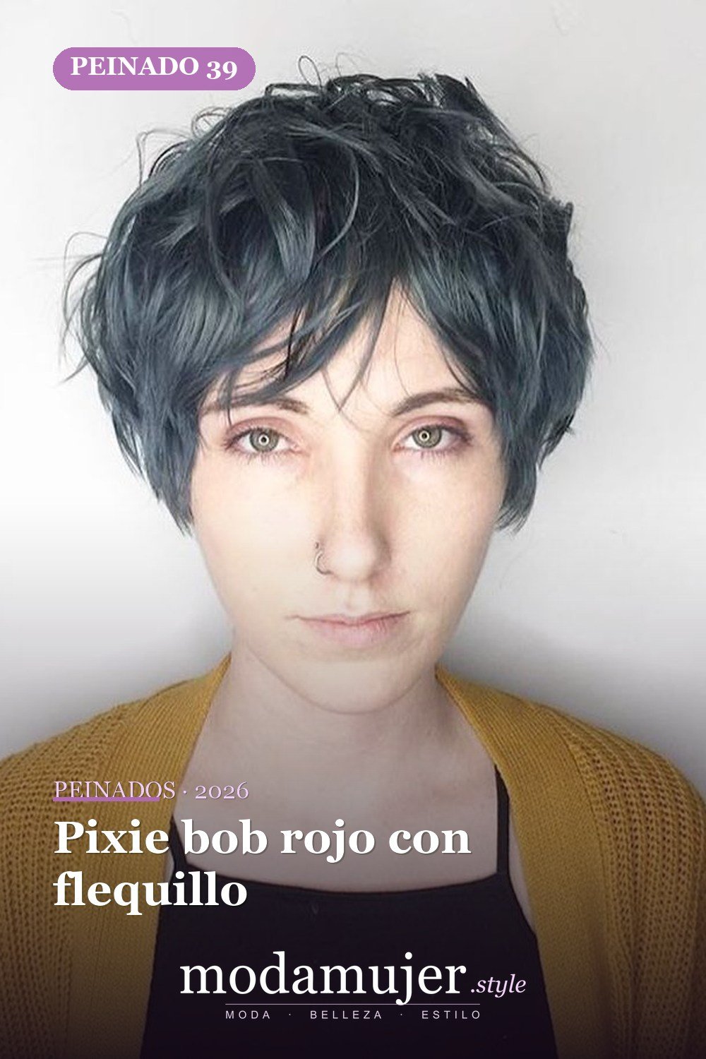 Pixie bob rojo con flequillo — 50 nuevas ideas de corte de duendecillo con flequillo para la temporada actual