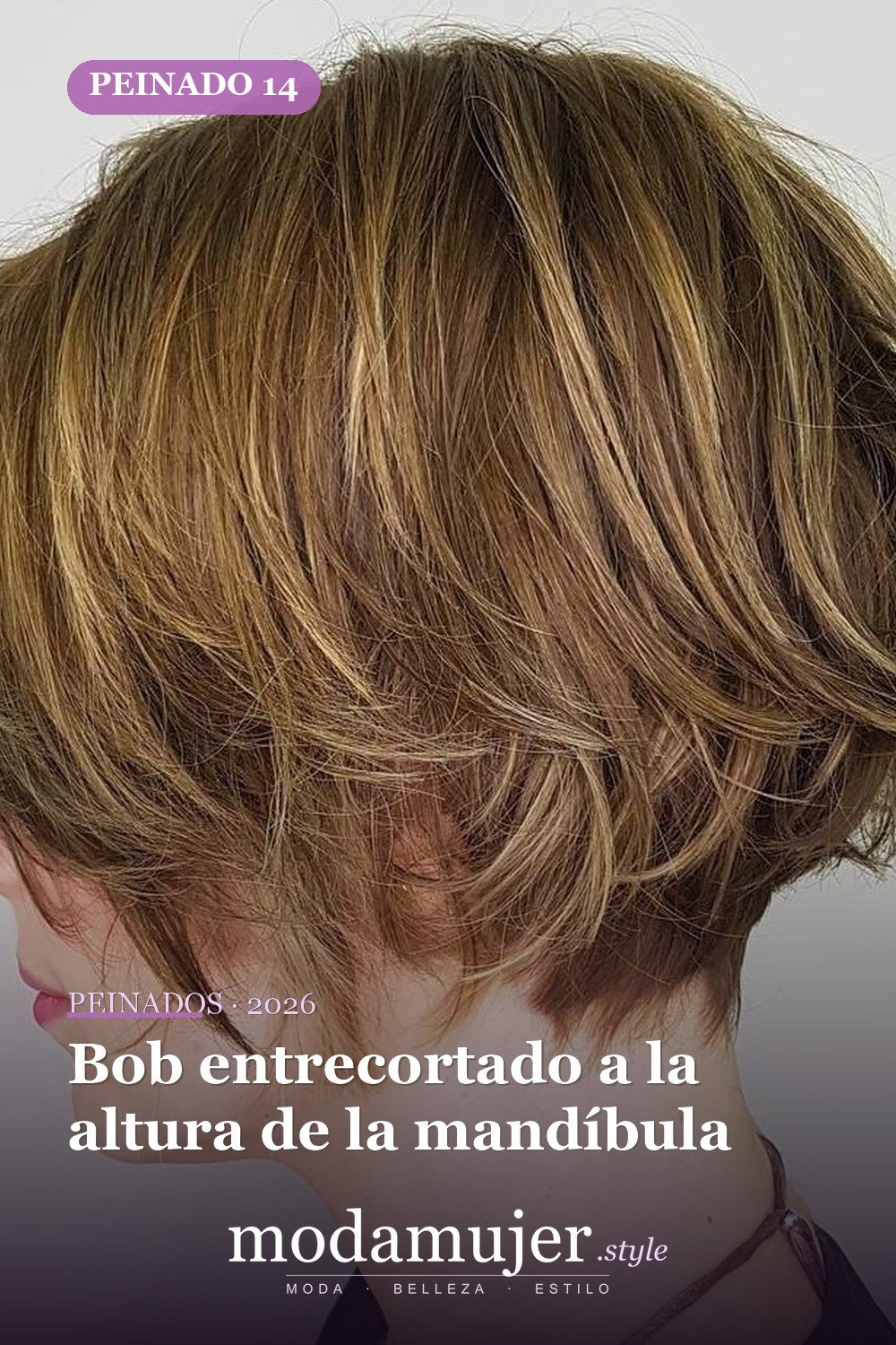 Bob entrecortado a la altura de la mandíbula — 50 nuevos cortes de pelo cortos y peinados bob para 2026