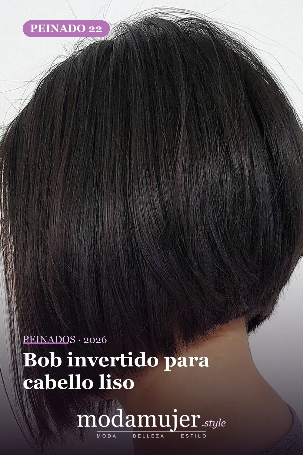 Bob invertido para cabello liso — 50 nuevos cortes de pelo cortos y peinados bob para 2026