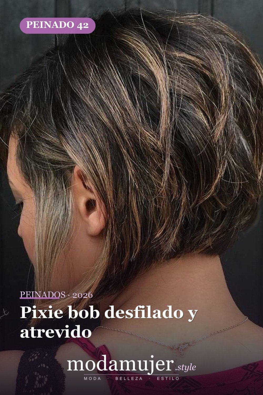 Pixie bob desfilado y atrevido — 50 nuevos cortes de pelo cortos y peinados bob para 2026