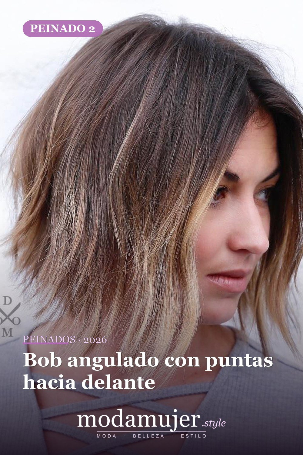Bob angulado con puntas hacia delante — 50 peinados cortos para caras redondas con efecto adelgazante