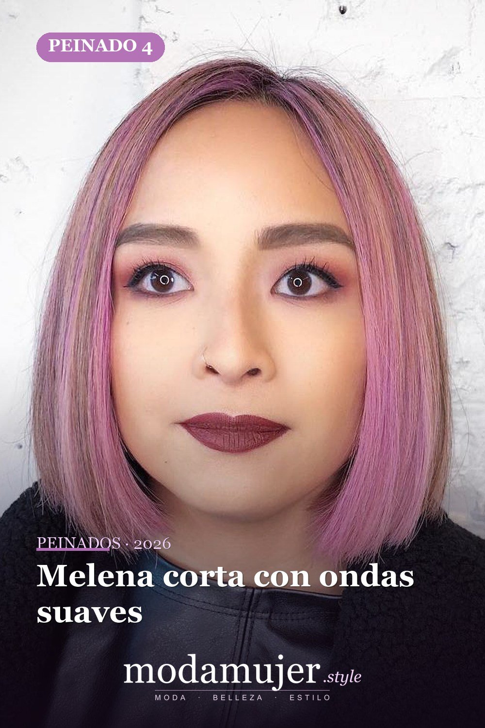 Melena corta con ondas suaves — 50 peinados cortos para caras redondas con efecto adelgazante