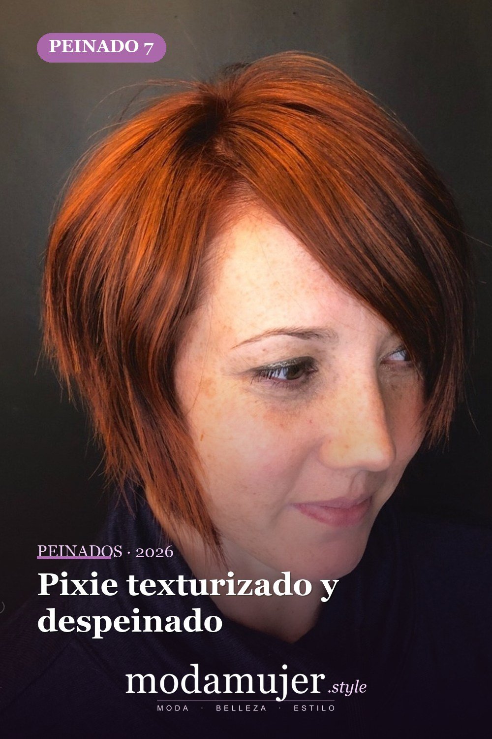 Pixie texturizado y despeinado — 50 peinados cortos para caras redondas con efecto adelgazante