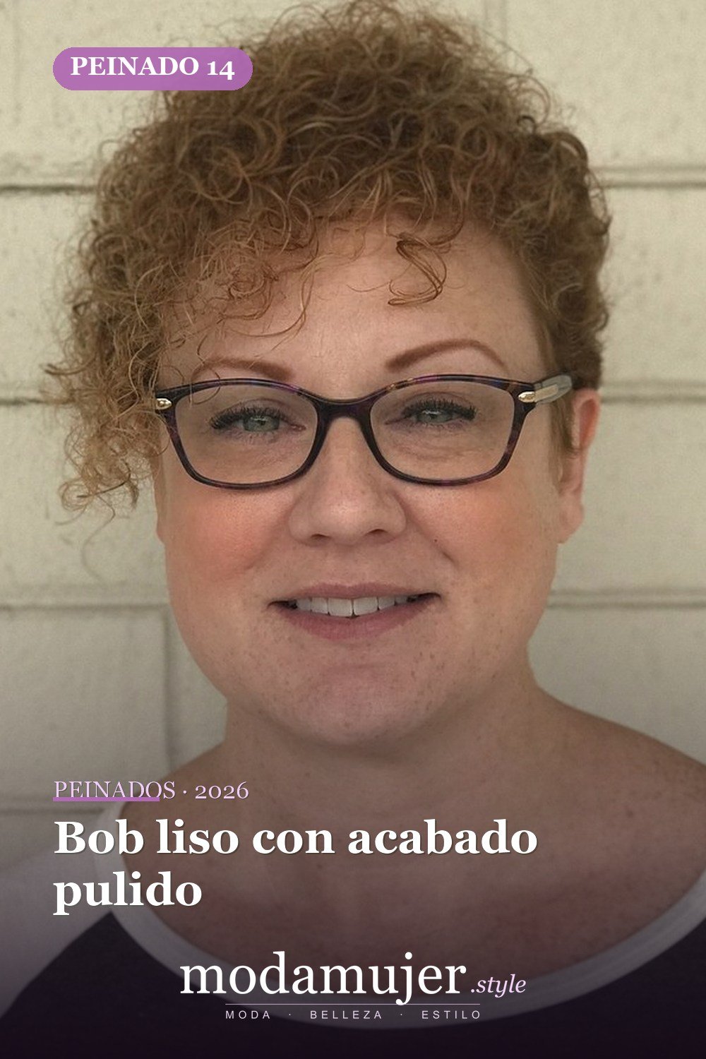 Bob liso con acabado pulido — 50 peinados cortos para caras redondas con efecto adelgazante