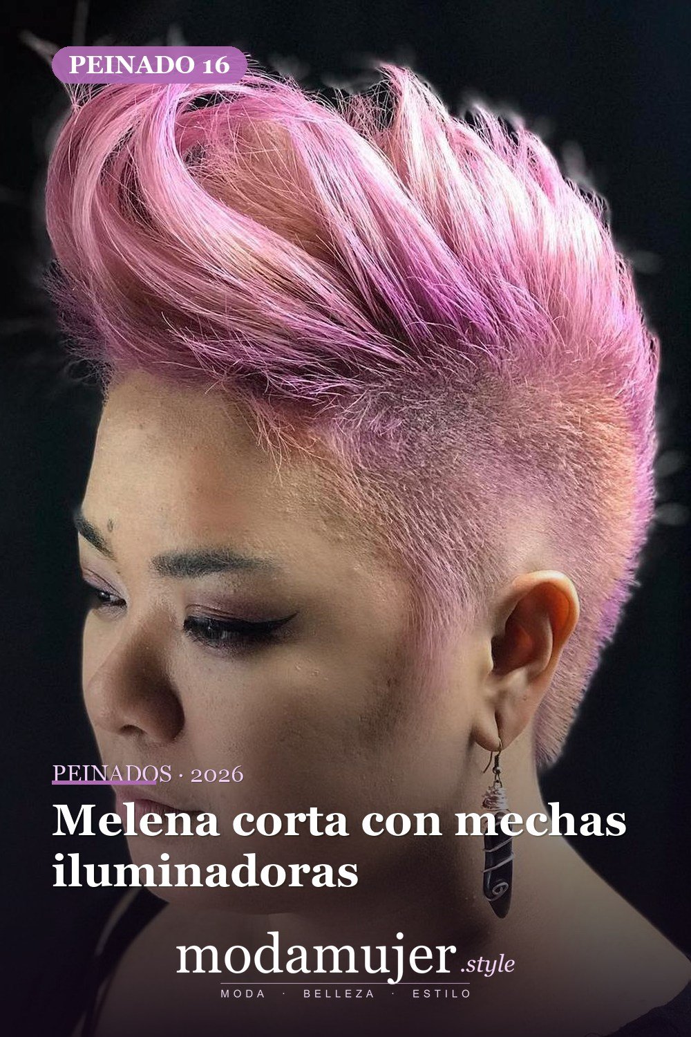Melena corta con mechas iluminadoras — 50 peinados cortos para caras redondas con efecto adelgazante