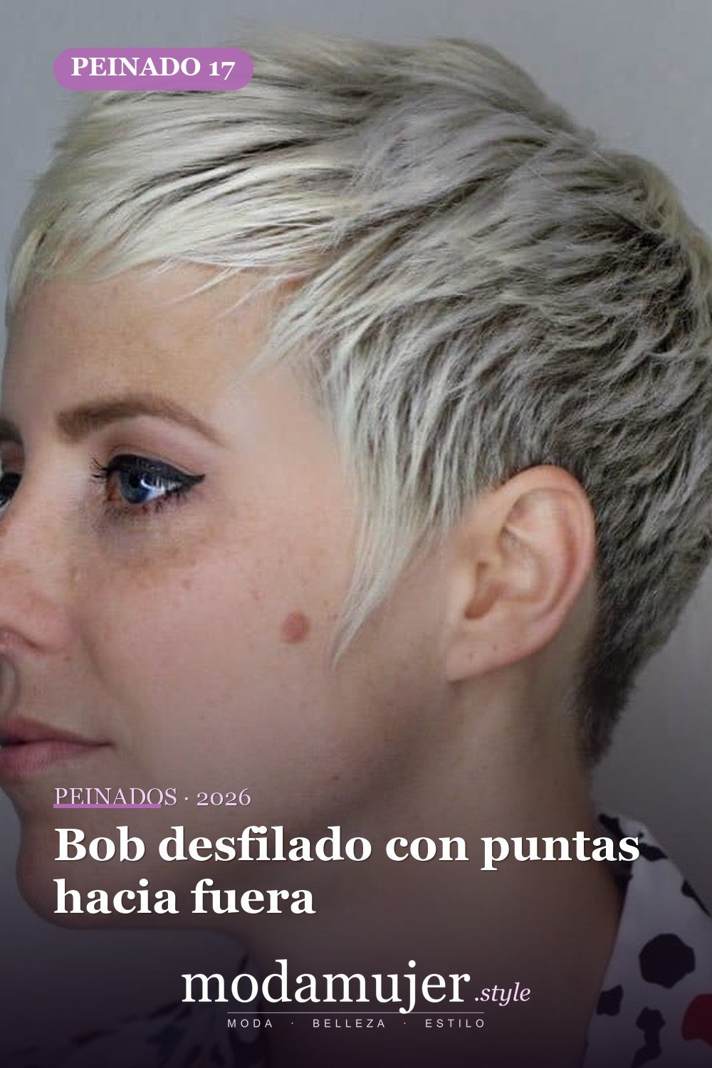 Bob desfilado con puntas hacia fuera — 50 peinados cortos para caras redondas con efecto adelgazante
