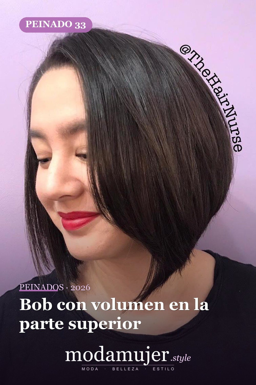 Bob con volumen en la parte superior — 50 peinados cortos para caras redondas con efecto adelgazante