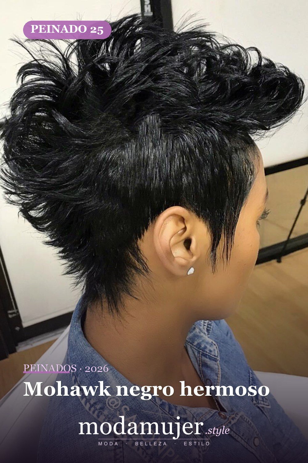 Mohawk negro hermoso — 50 peinados cortos para mujeres negras que roban todas las miradas