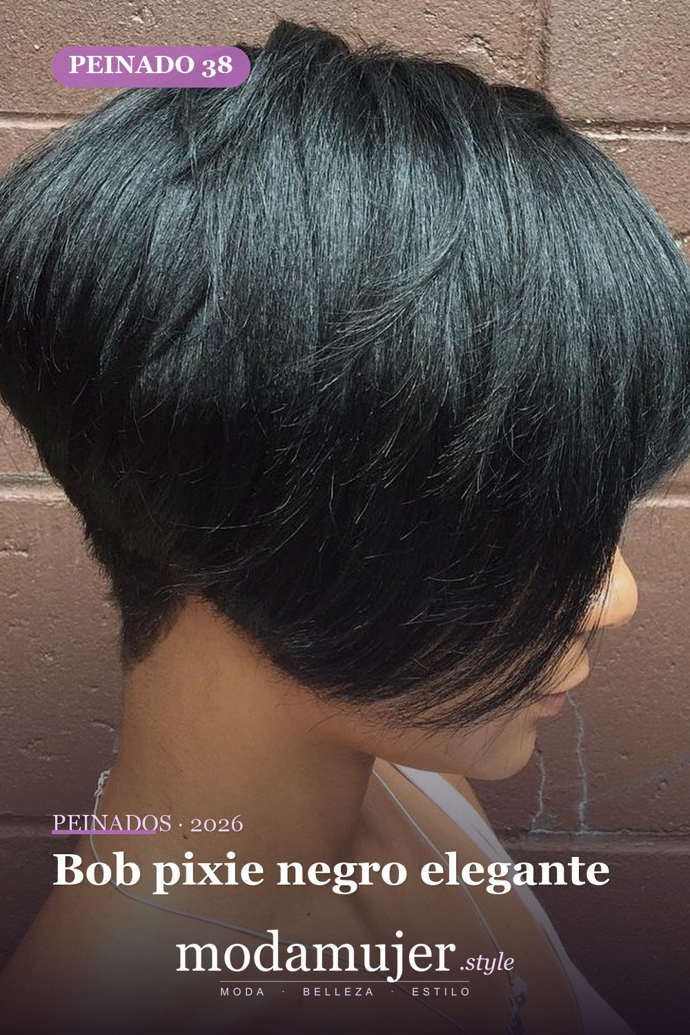 Bob pixie negro elegante — 50 peinados cortos para mujeres negras que roban todas las miradas