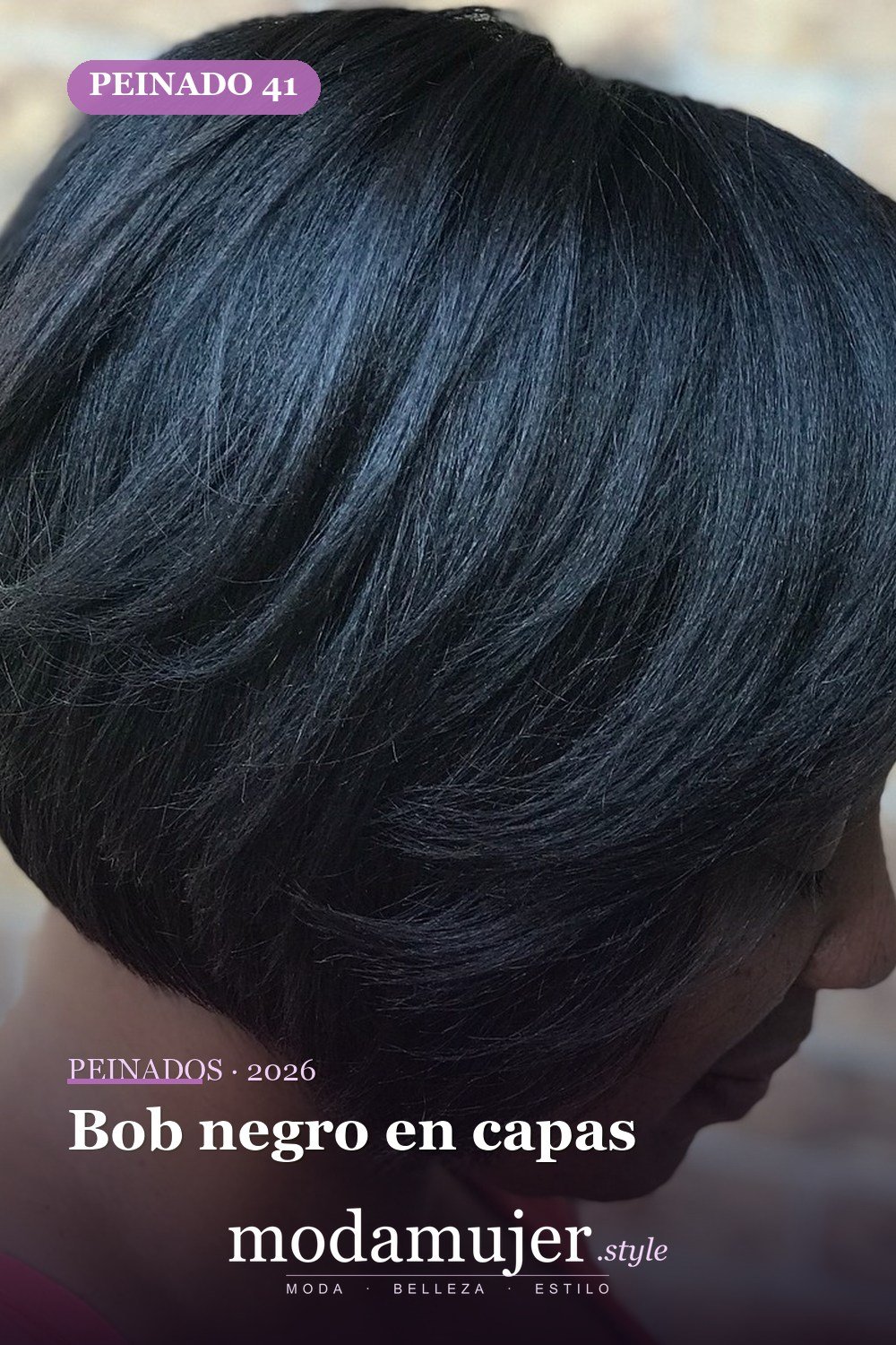 Bob negro en capas — 50 peinados cortos para mujeres negras que roban todas las miradas
