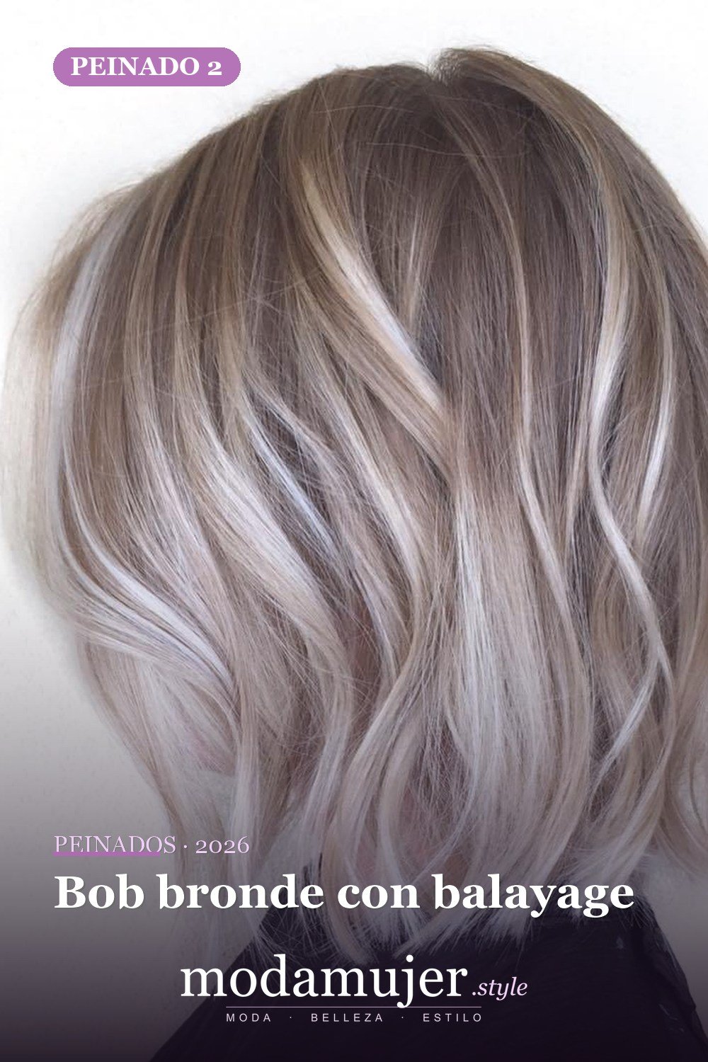 Bob bronde con balayage — 50 peinados de longitud media sin falla para cabello fino