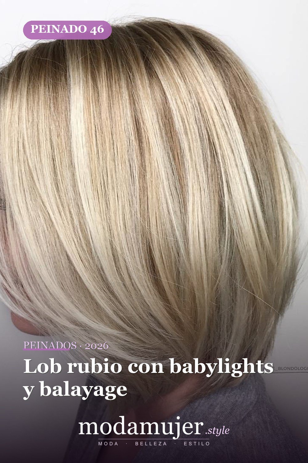 Lob rubio con babylights y balayage — 50 peinados de longitud media sin falla para cabello fino