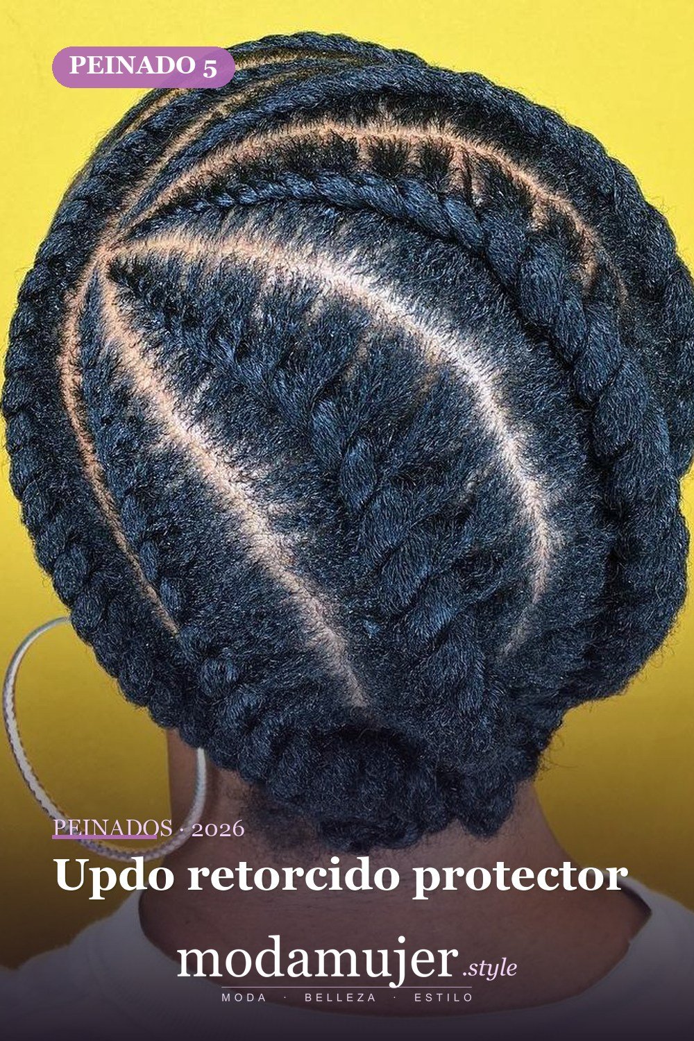 Updo retorcido protector — 50 peinados impresionantes para cabello natural corto