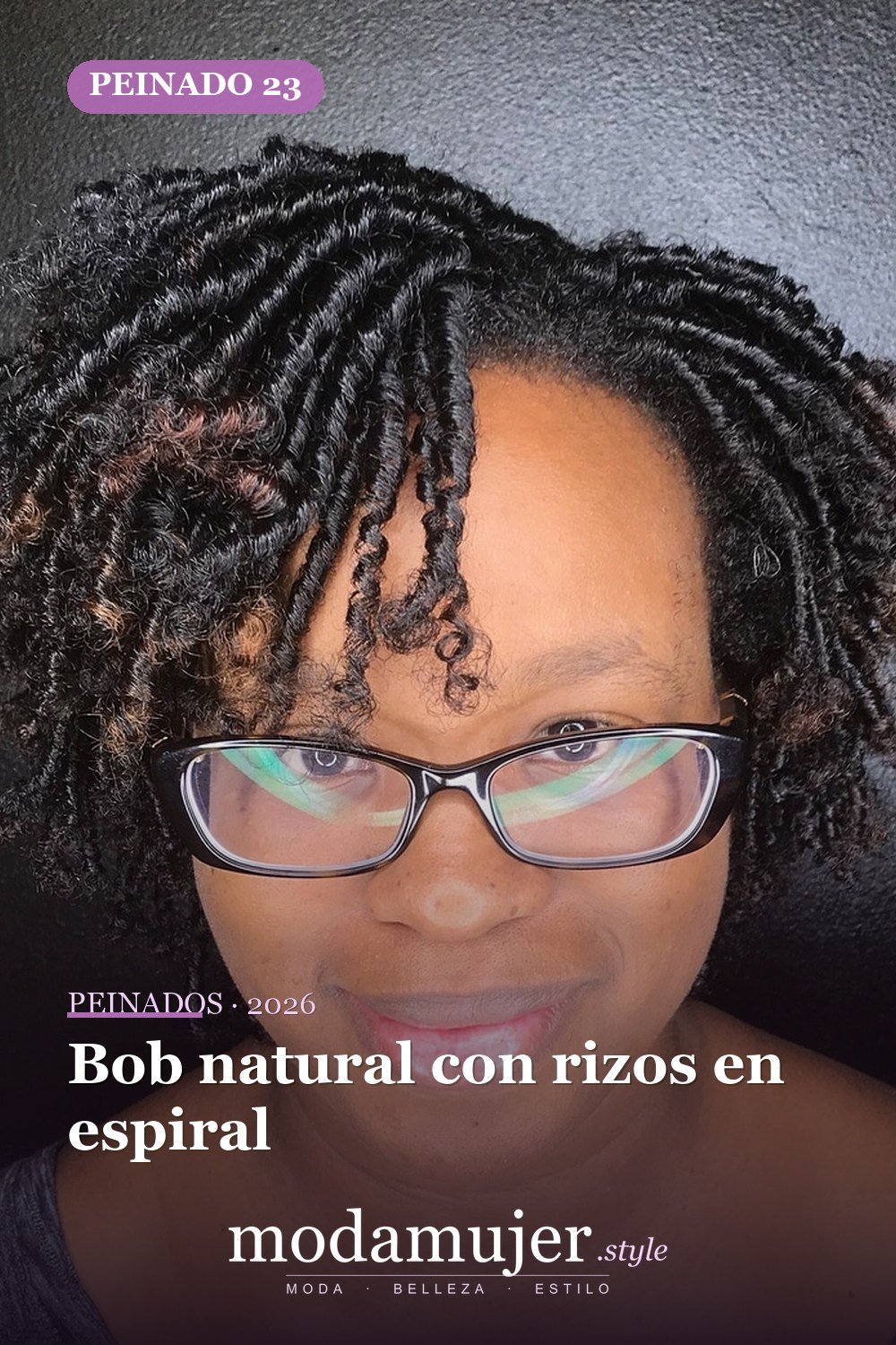 Bob natural con rizos en espiral — 50 peinados impresionantes para cabello natural corto