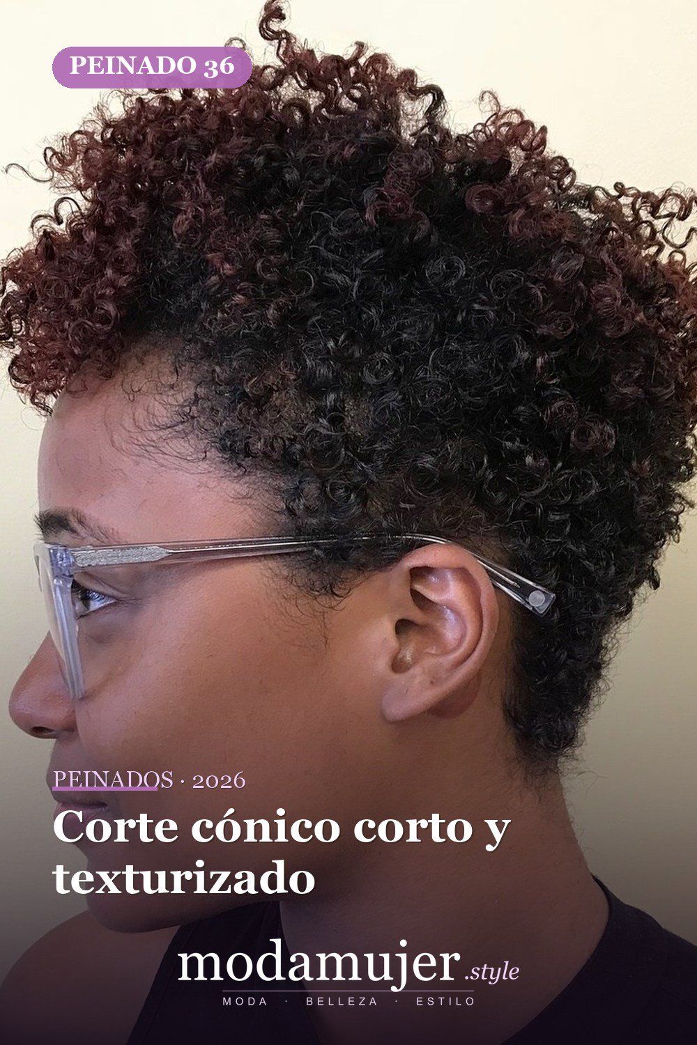 Corte cónico corto y texturizado — 50 peinados impresionantes para cabello natural corto