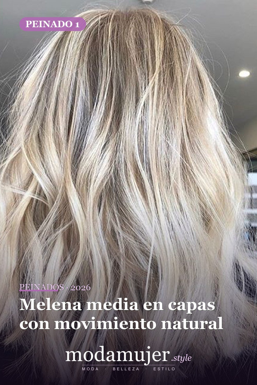 Melena media en capas con movimiento natural — 52 fantásticas ideas escalonadas de peinados