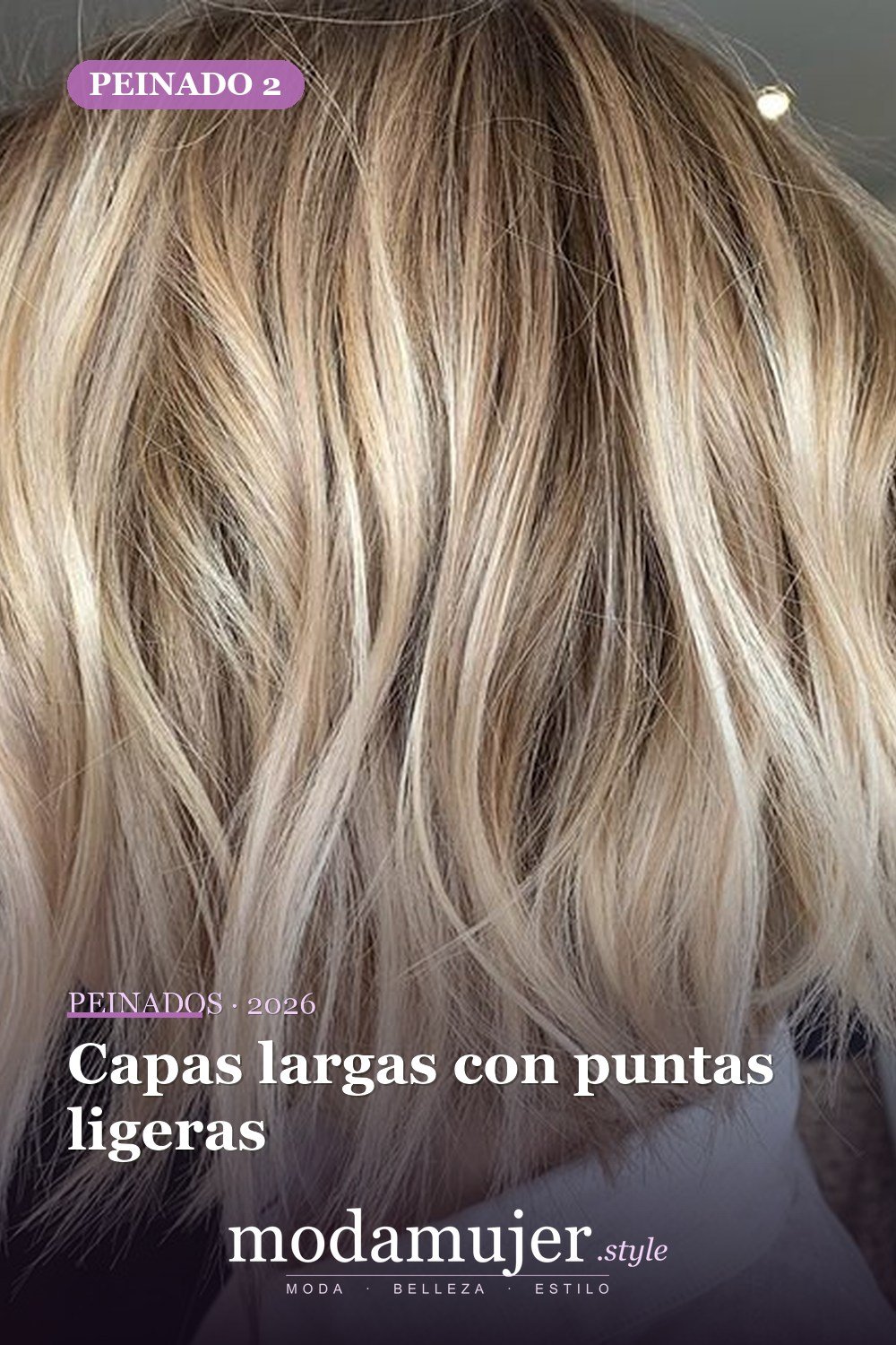 Capas largas con puntas ligeras — 52 fantásticas ideas escalonadas de peinados