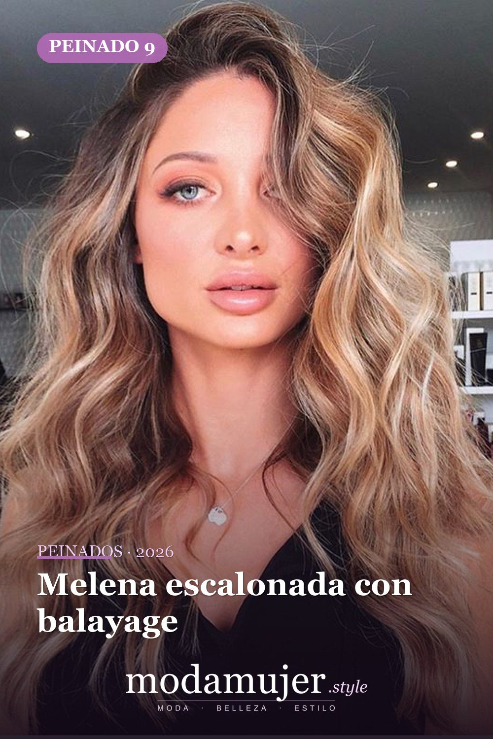 Melena escalonada con balayage — 52 fantásticas ideas escalonadas de peinados