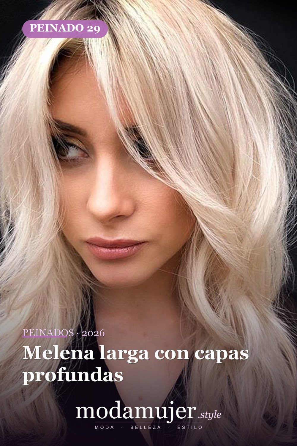 Melena larga con capas profundas — 52 fantásticas ideas escalonadas de peinados