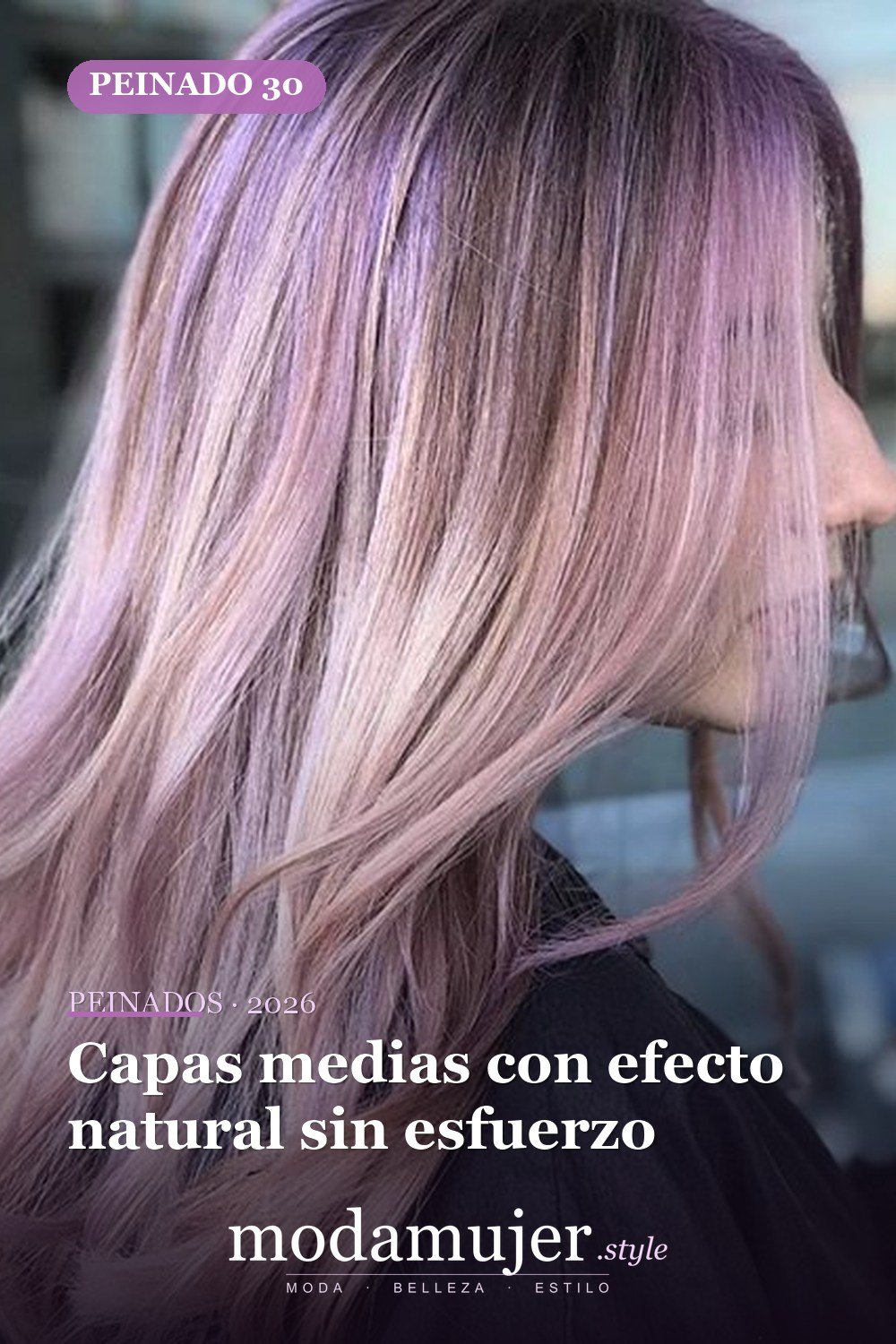 Capas medias con efecto natural sin esfuerzo — 52 fantásticas ideas escalonadas de peinados