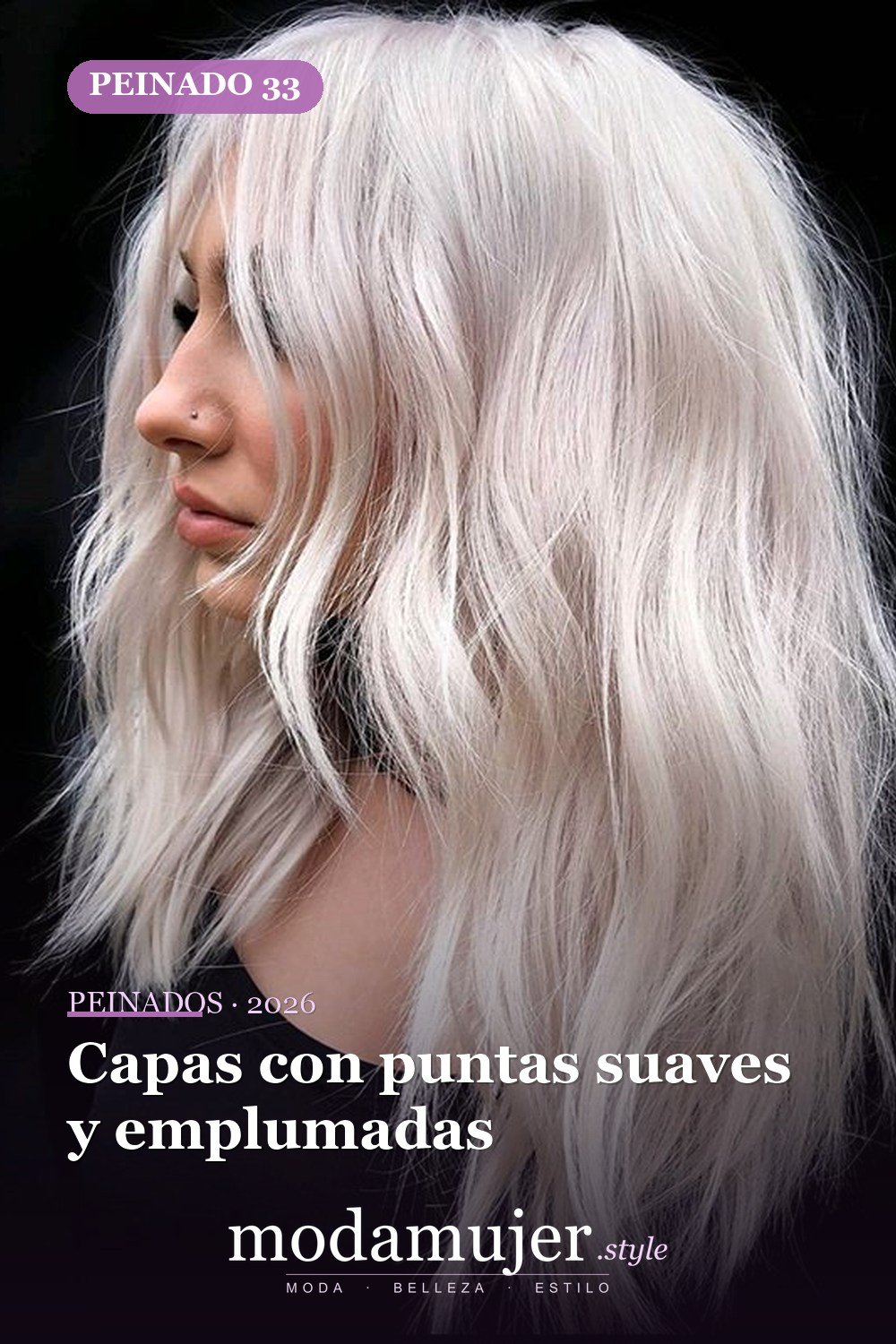 Capas con puntas suaves y emplumadas — 52 fantásticas ideas escalonadas de peinados