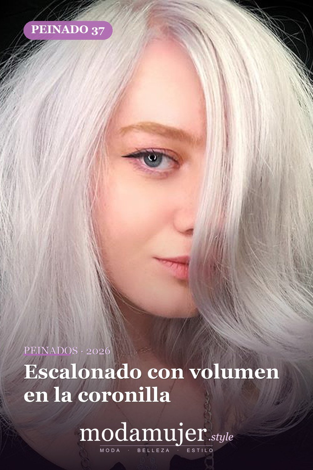 Escalonado con volumen en la coronilla — 52 fantásticas ideas escalonadas de peinados