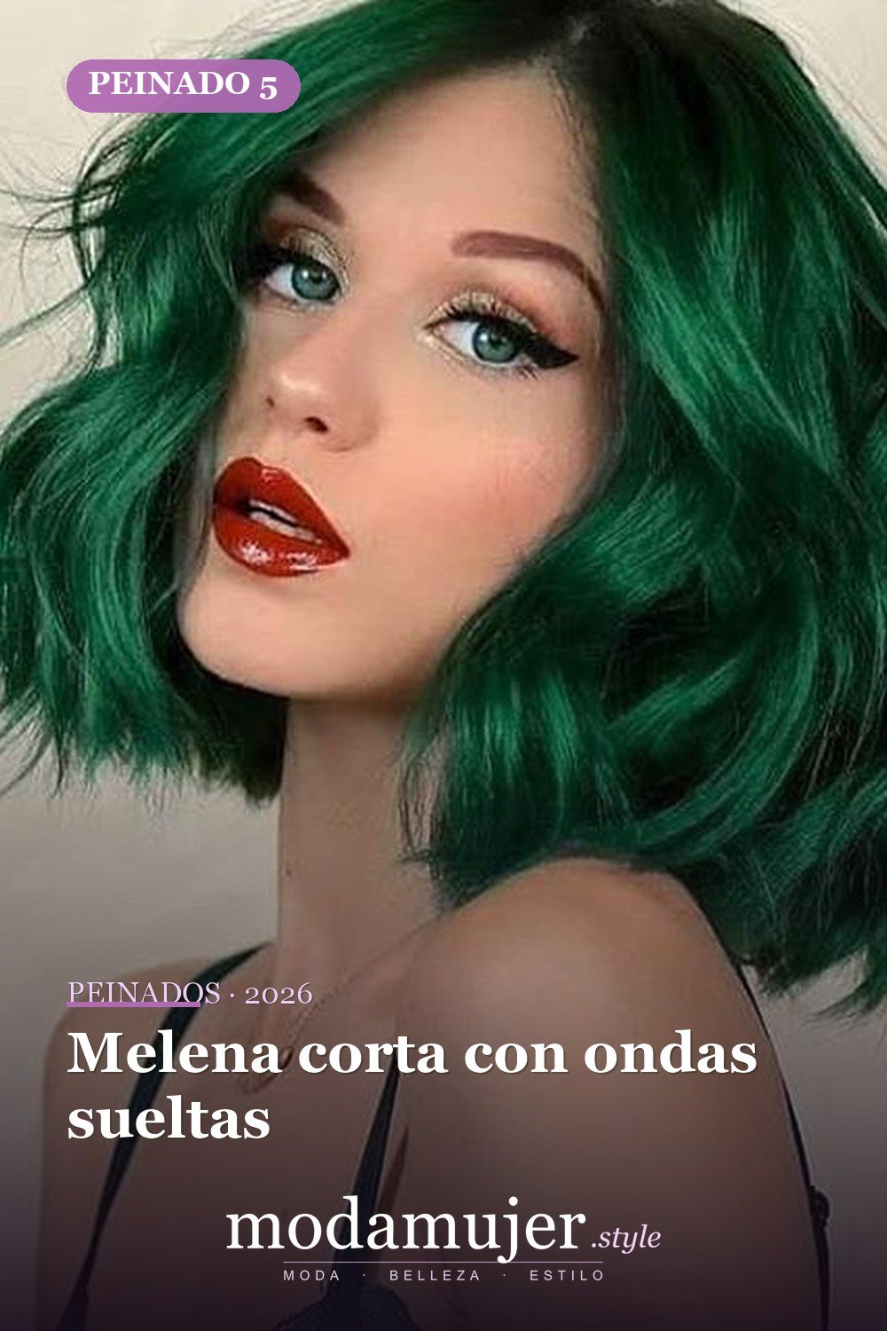 Melena corta con ondas sueltas — 53 opciones de peinados rizos cortos