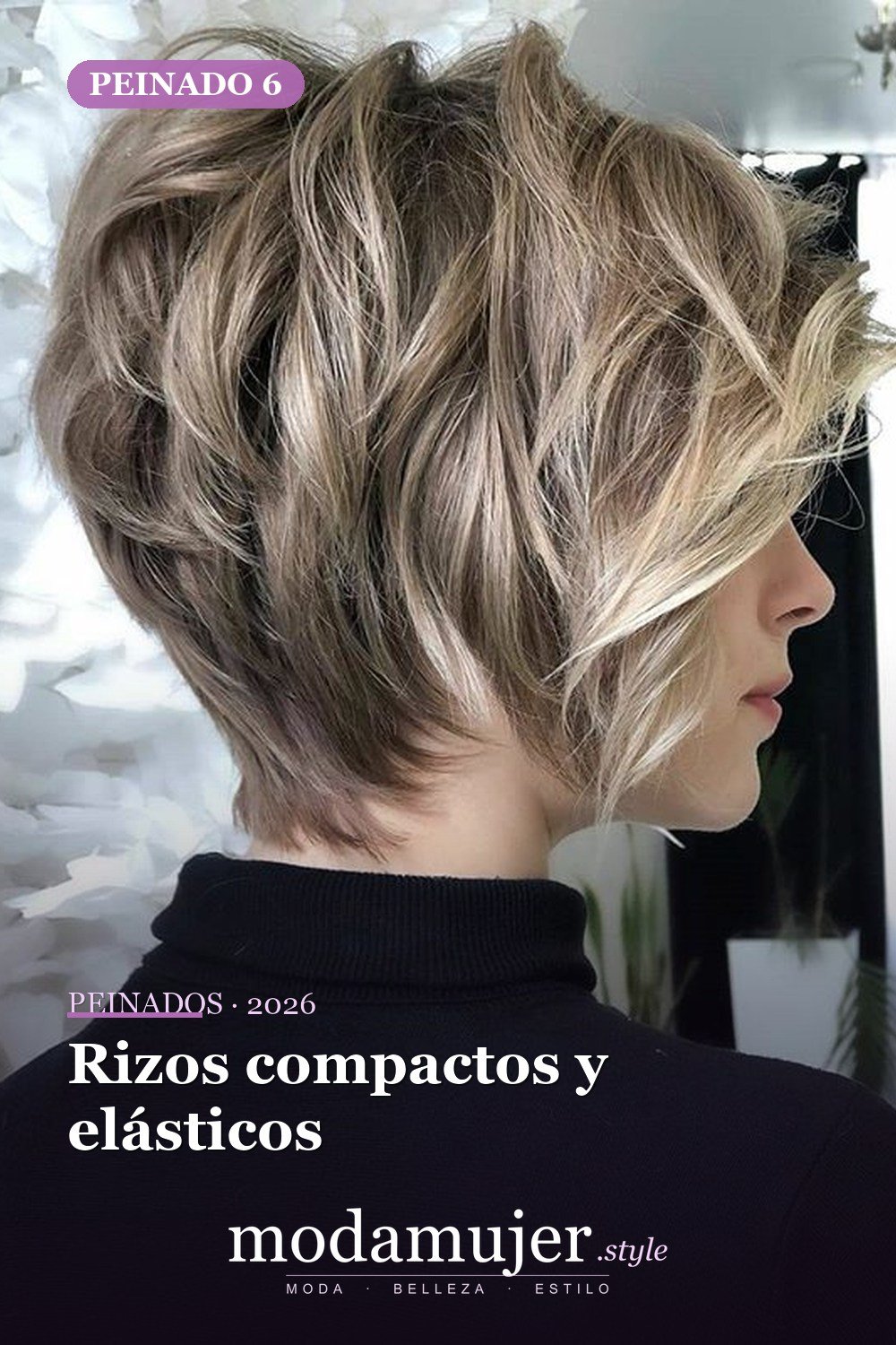 Rizos compactos y elásticos — 53 opciones de peinados rizos cortos