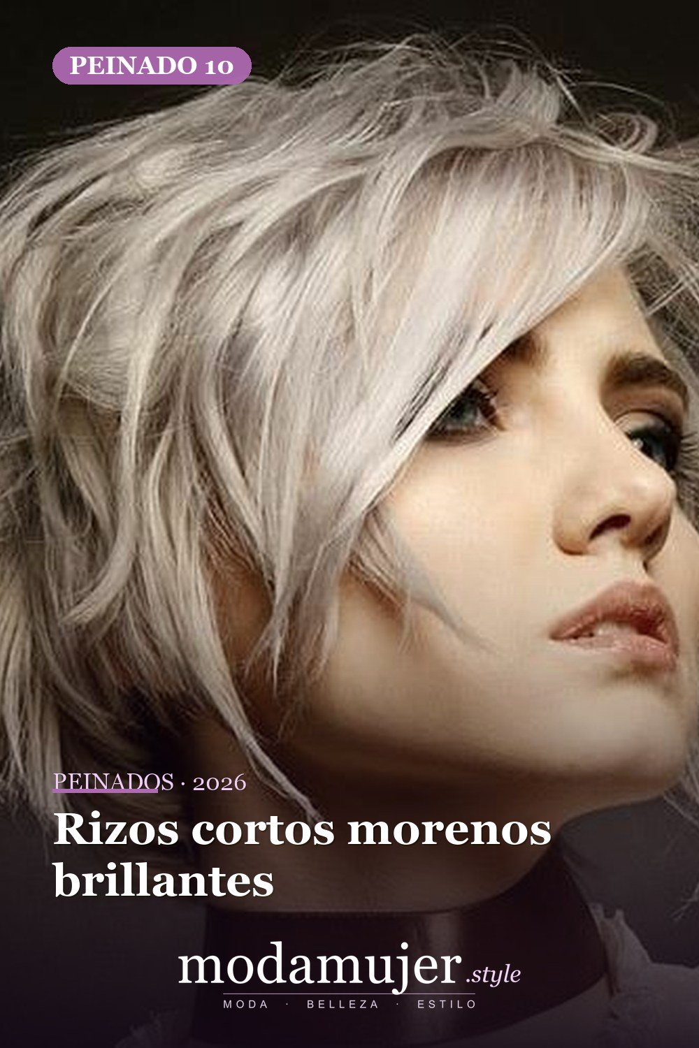 Rizos cortos morenos brillantes — 53 opciones de peinados rizos cortos