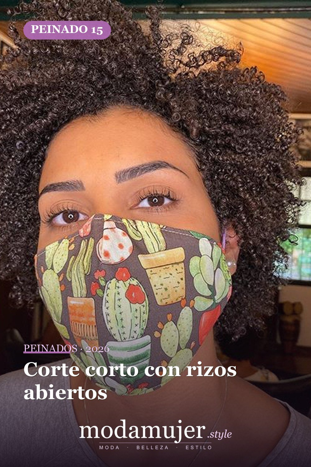 Corte corto con rizos abiertos — 53 opciones de peinados rizos cortos