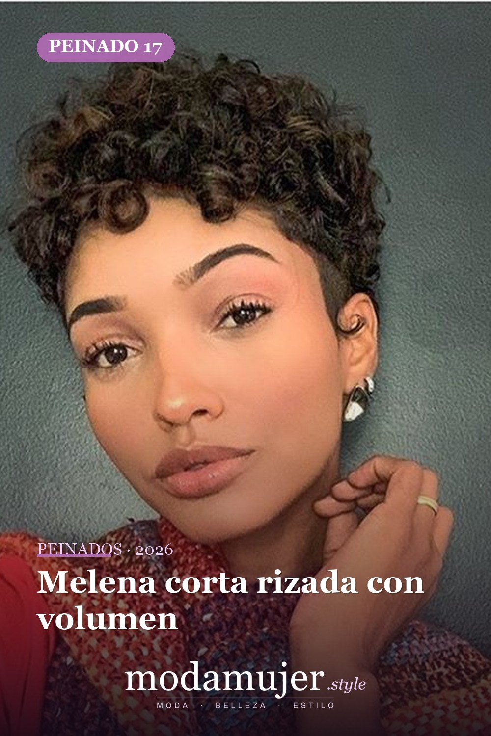 Melena corta rizada con volumen — 53 opciones de peinados rizos cortos