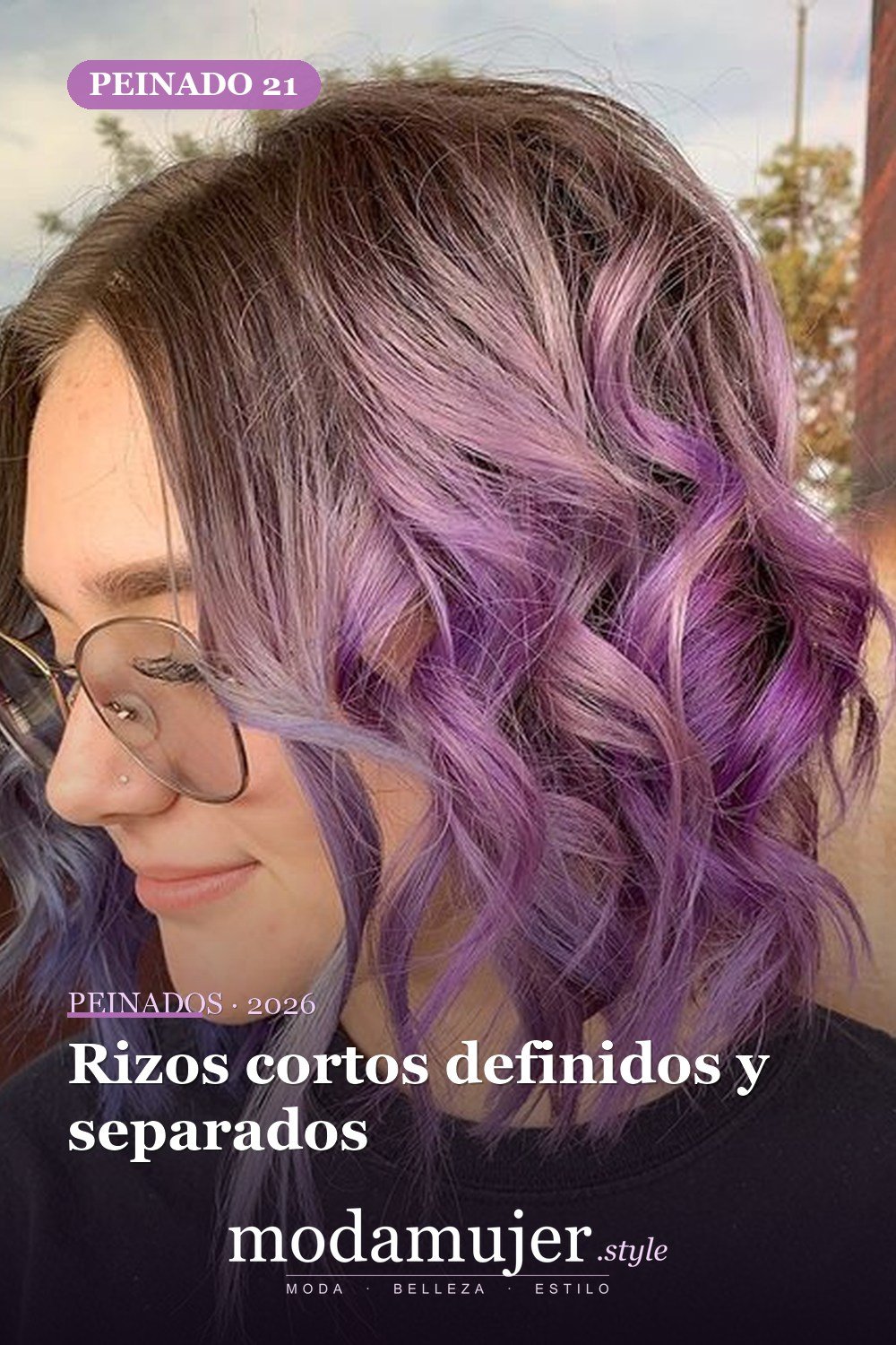 Rizos cortos definidos y separados — 53 opciones de peinados rizos cortos