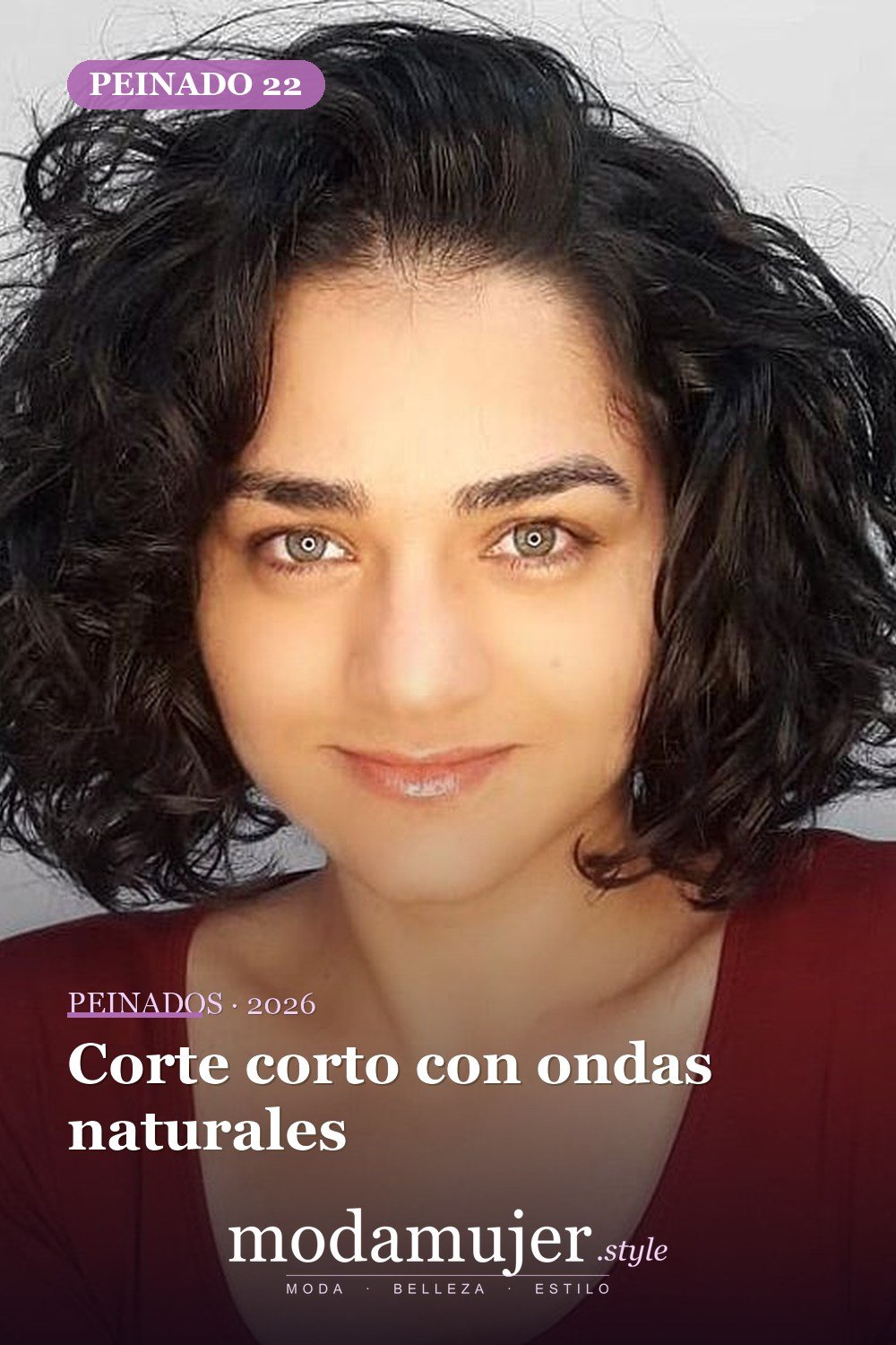 Corte corto con ondas naturales — 53 opciones de peinados rizos cortos