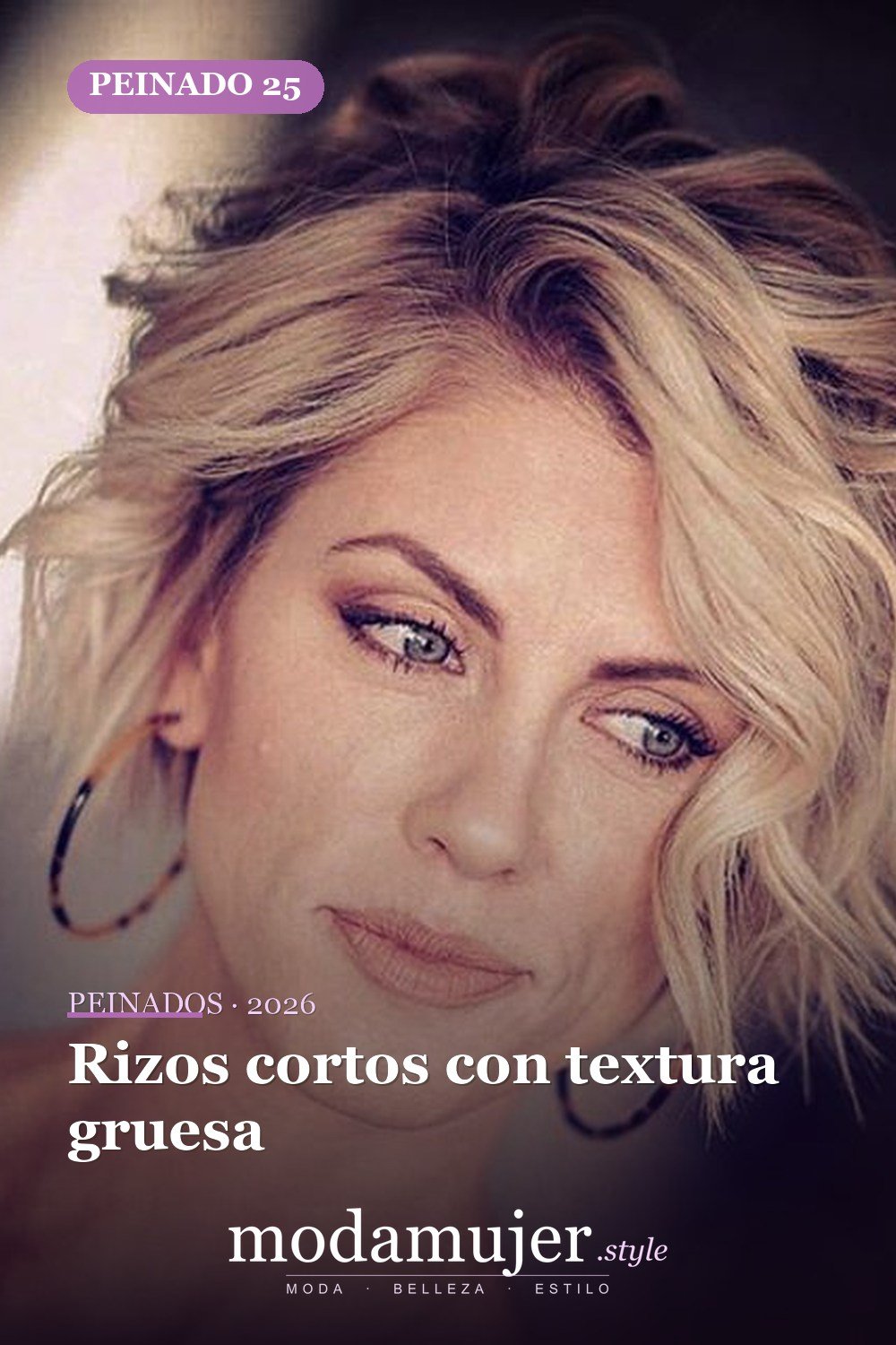 Rizos cortos con textura gruesa — 53 opciones de peinados rizos cortos