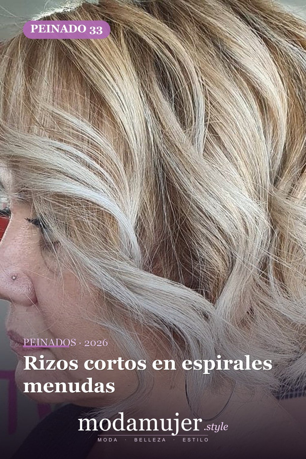 Rizos cortos en espirales menudas — 53 opciones de peinados rizos cortos